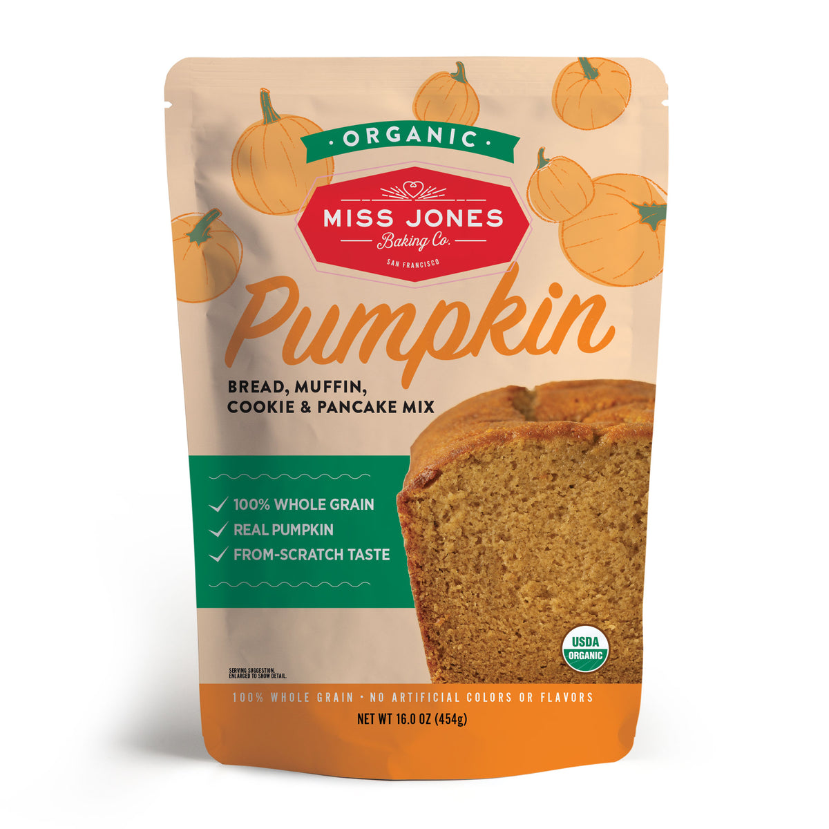 Miss Jones Baking Co Organic Pumpkin Bread And Muffin Mix 7474