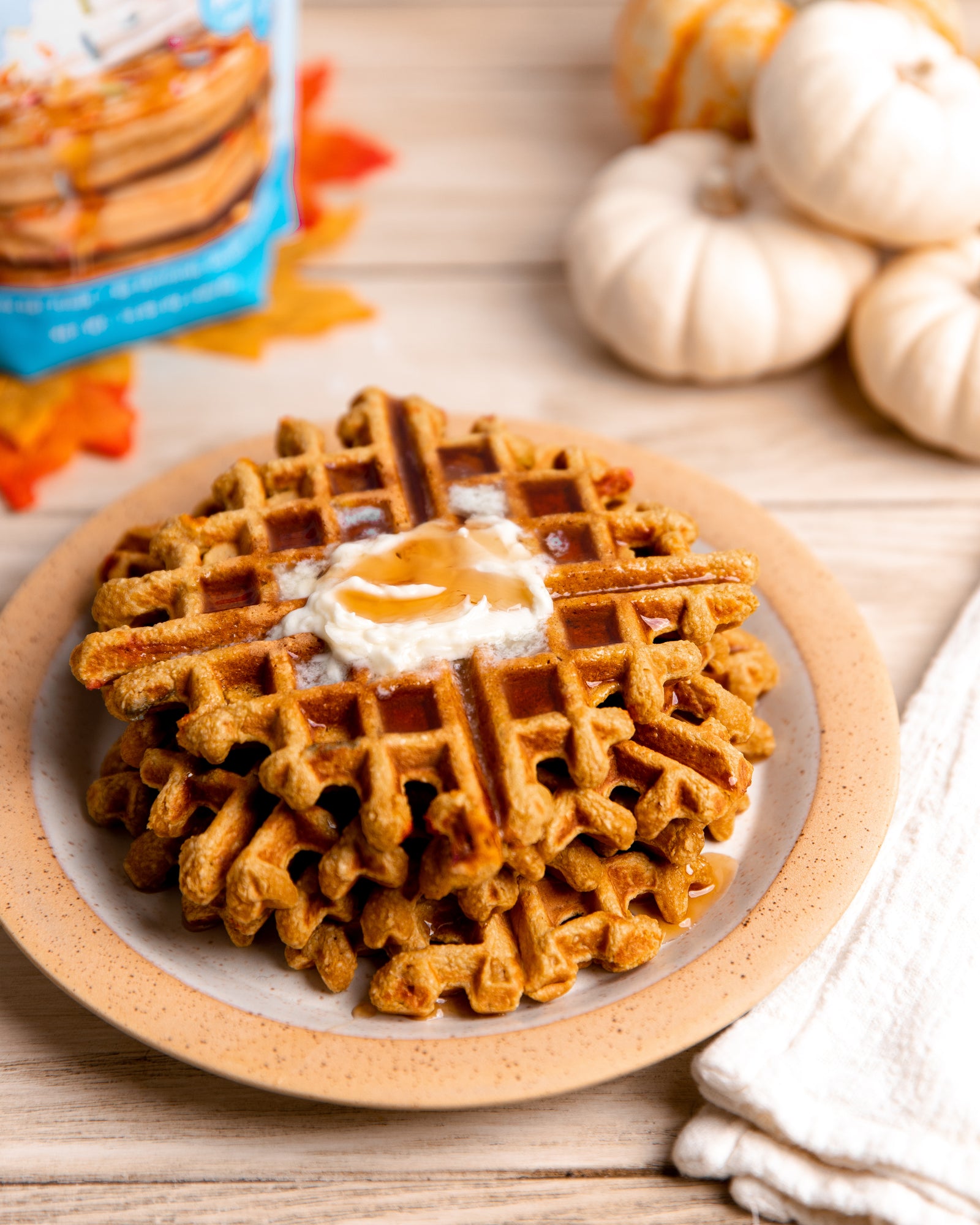 Miss Jones Pumpkin Confetti Pop Oat Waffles