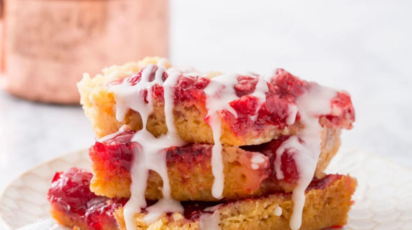 Miss Jones Baking Co Easy Vegan Cherry Pie Crumble Bars image