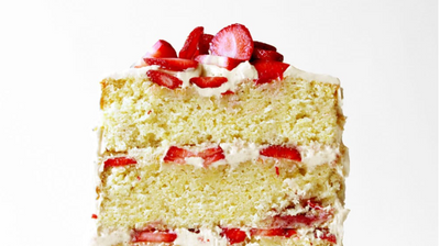California Strawberry Cake