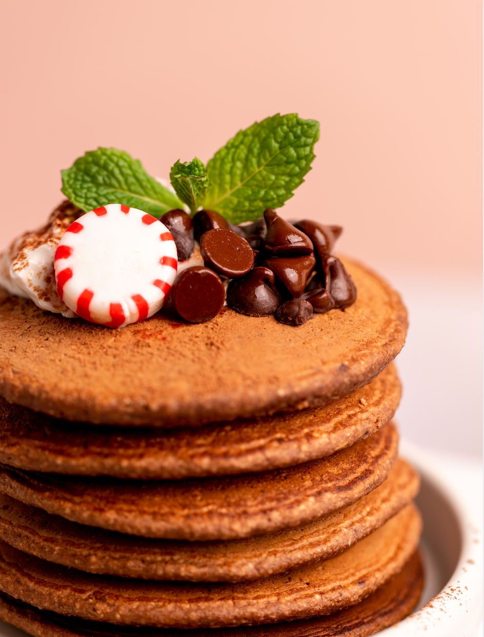 Peppermint Mocha Pancakes