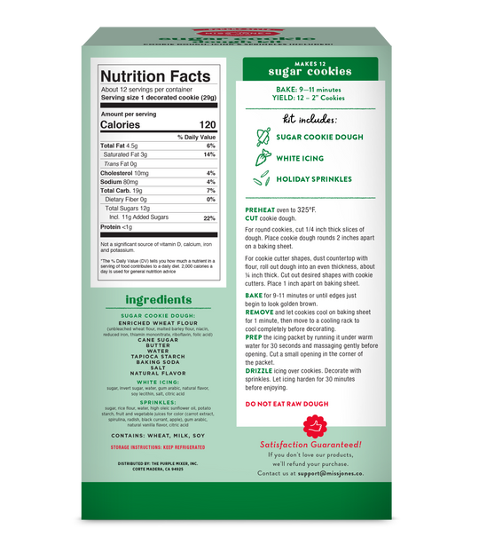 Bakery Style Holiday Sugar Cookie Dough Kit