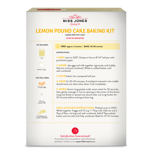 Lemon Pound Cake Baking Kit