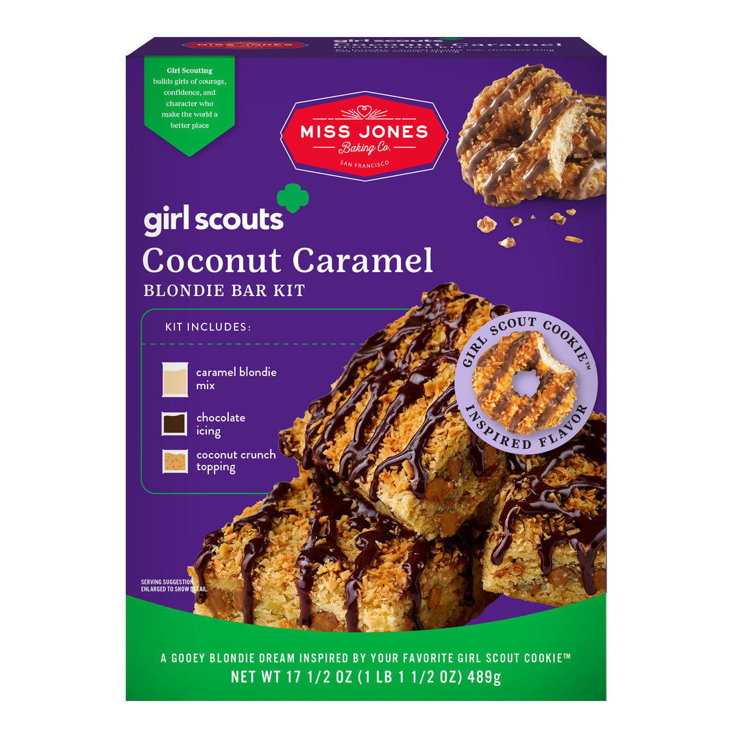 Miss Jones Baking Co Miss Jones Baking Co. Girl Scouts Coconut Caramel Blondie Bar Kit — product image