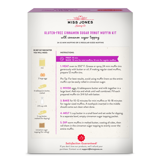 Gluten-Free Cinnamon Sugar Donut Muffin Kit