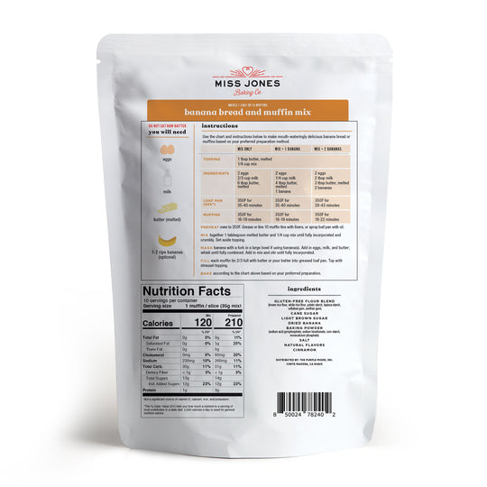 Gluten-Free Banana Bread and Muffin mix
