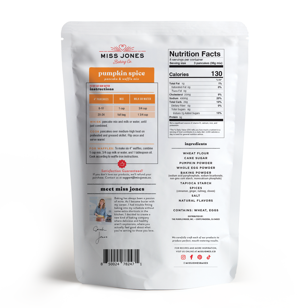 Pumpkin Spice Pancake & Waffle Mix