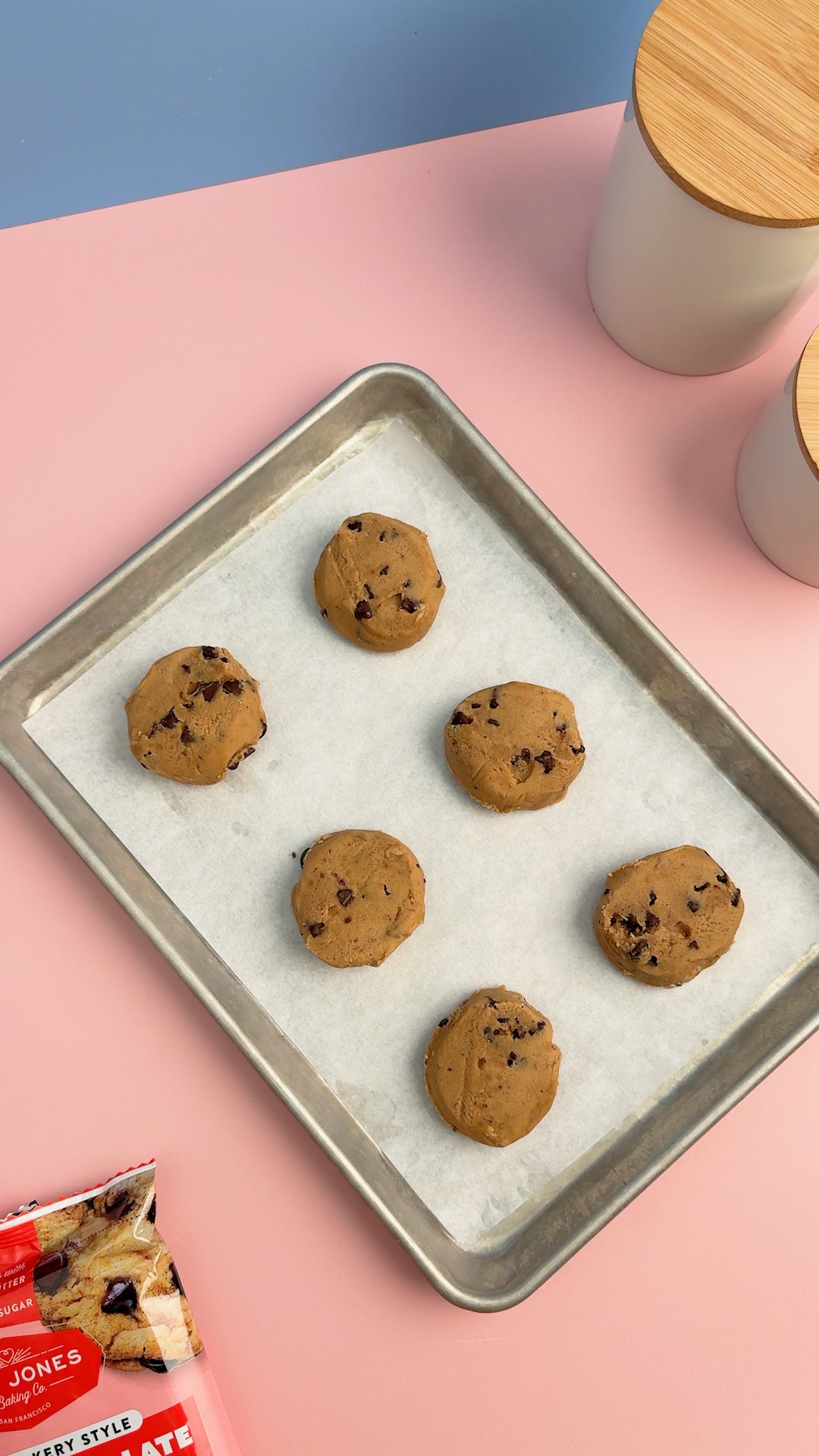 Jumbo Bakery Style Double Chocolate Chip Cookie Dough – Miss Jones