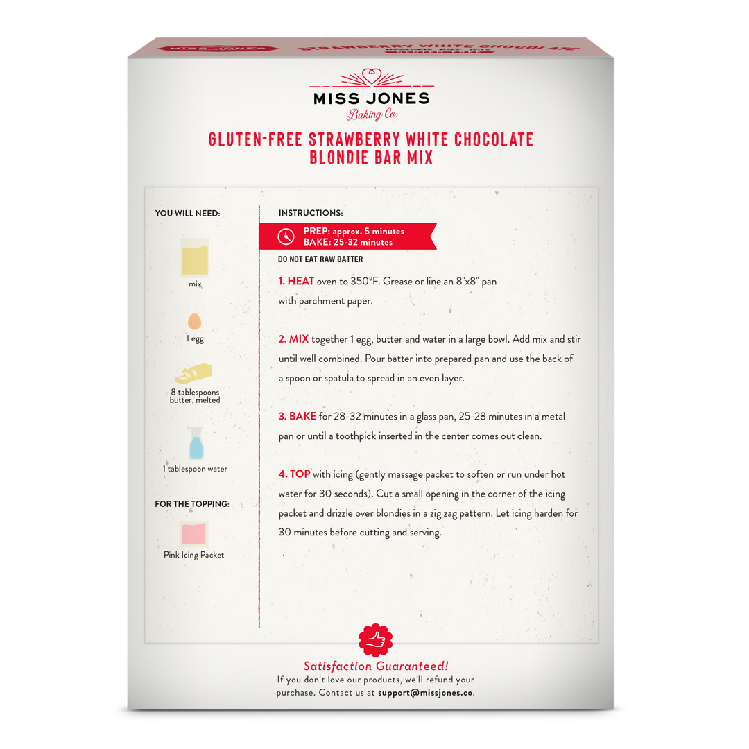 Gluten Free Strawberry White Chocolate Bar Kit