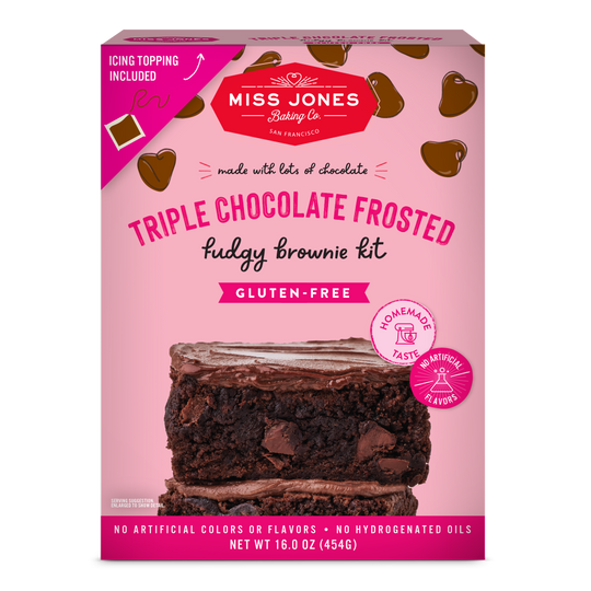 Gluten Free Triple Chocolate Frosted Brownie Kit