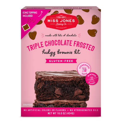 Gluten Free Triple Chocolate Frosted Brownie Kit