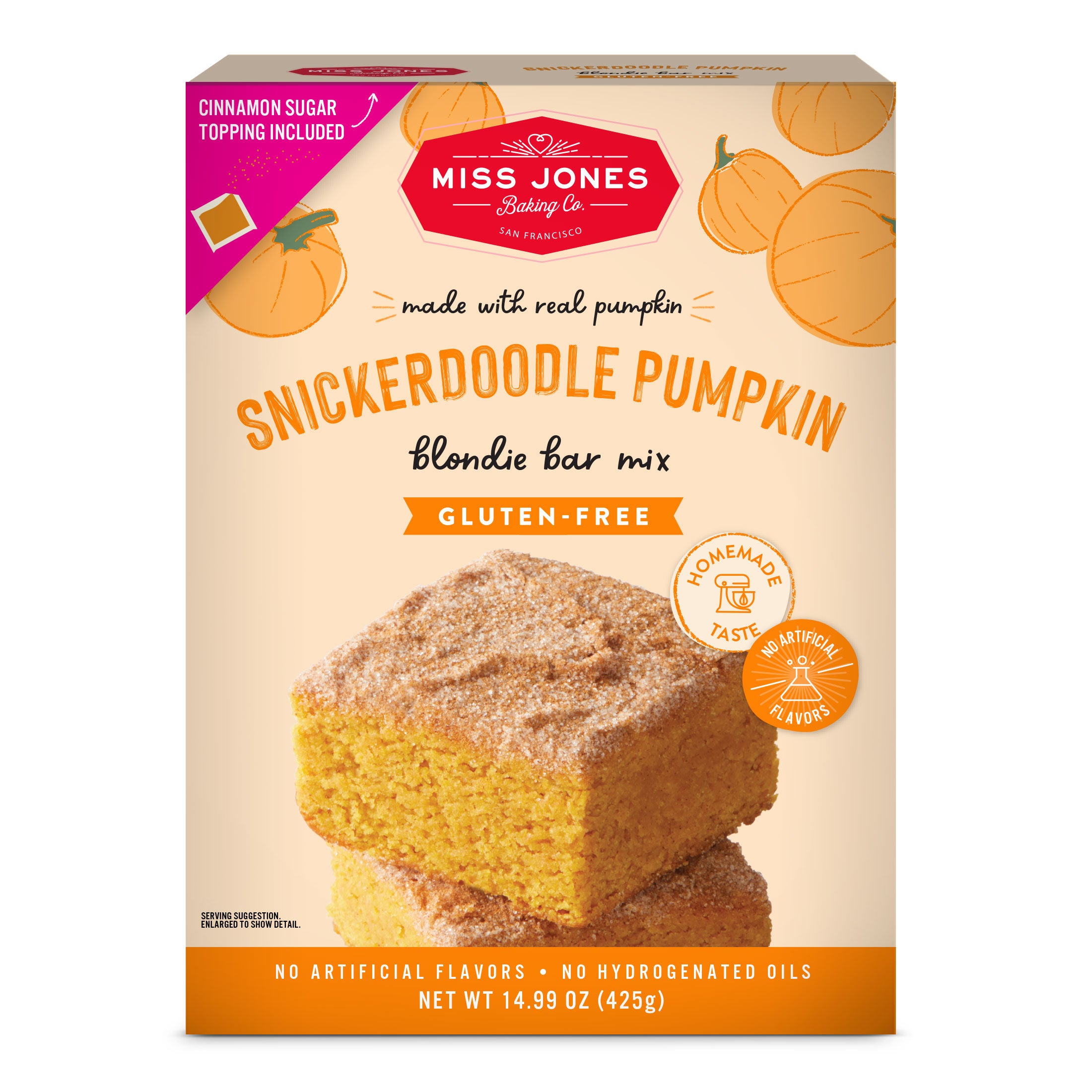 Gluten Free Snickerdoodle Pumpkin Blondie Bars – Miss Jones Baking Co