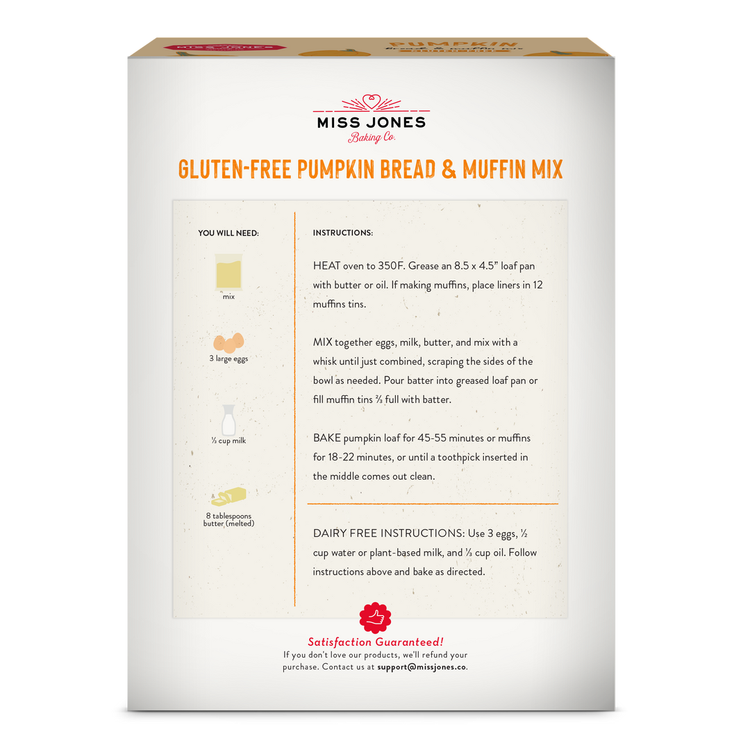 Gluten Free Pumpkin Bread & Muffin Mix
