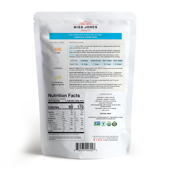 Organic Vanilla Cake Mix